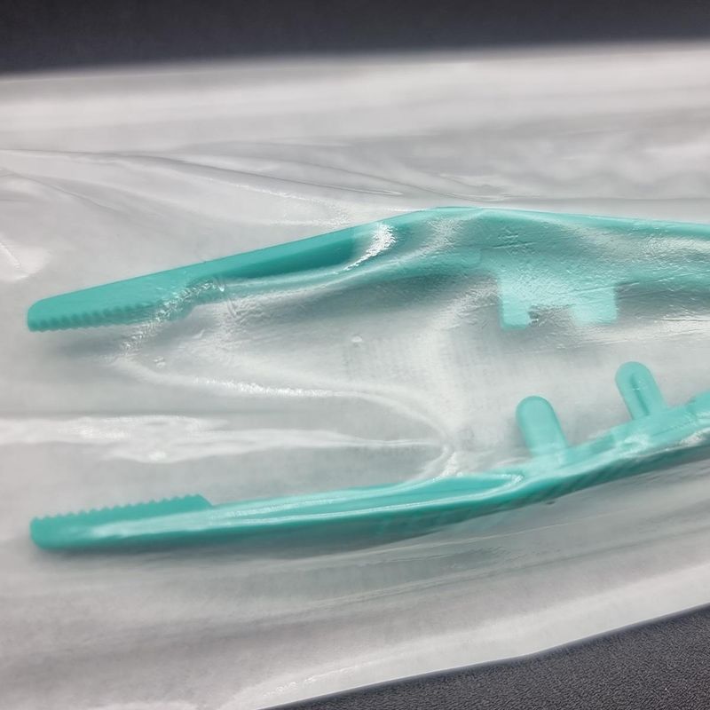 Pinsett steril grønn plast engangs 50 stk.