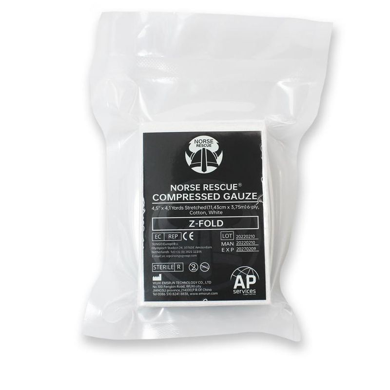 NORSE RESCUE Komprimert Stappebandasje, Z-Fold
