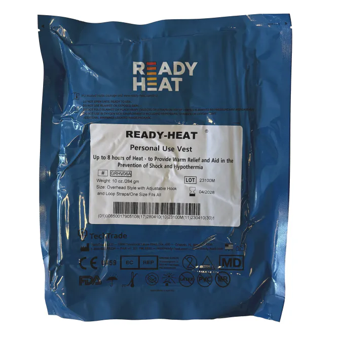 Hovedbilde Ready Heat vest med varmepakninger