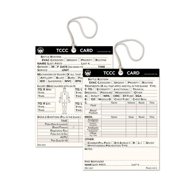 Hovedbilde NORSE RESCUE TCCC Card