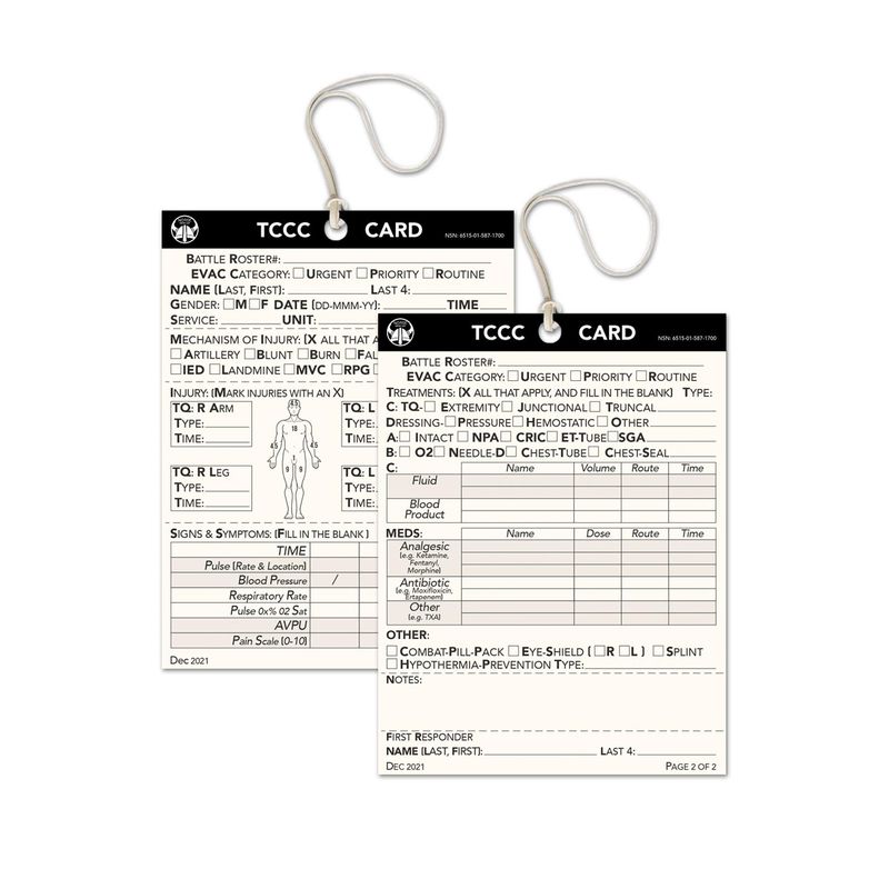 NORSE RESCUE TCCC Card