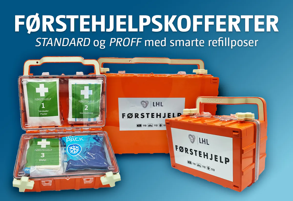 Førstehjelpskoffert Standard/Proff Komplett LHL