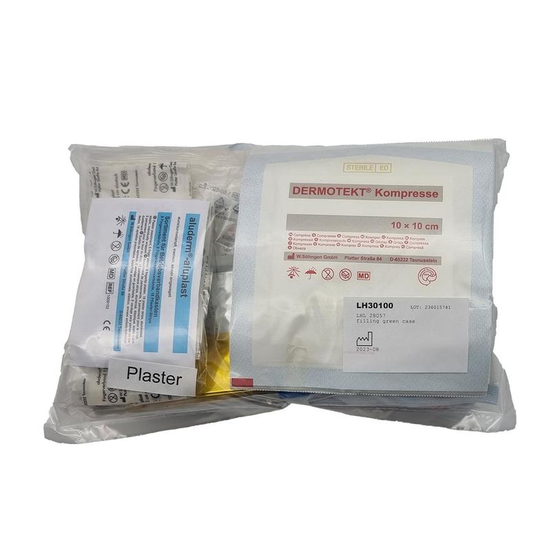 Grunnpakke innhold til førstehjelpskoffert 1